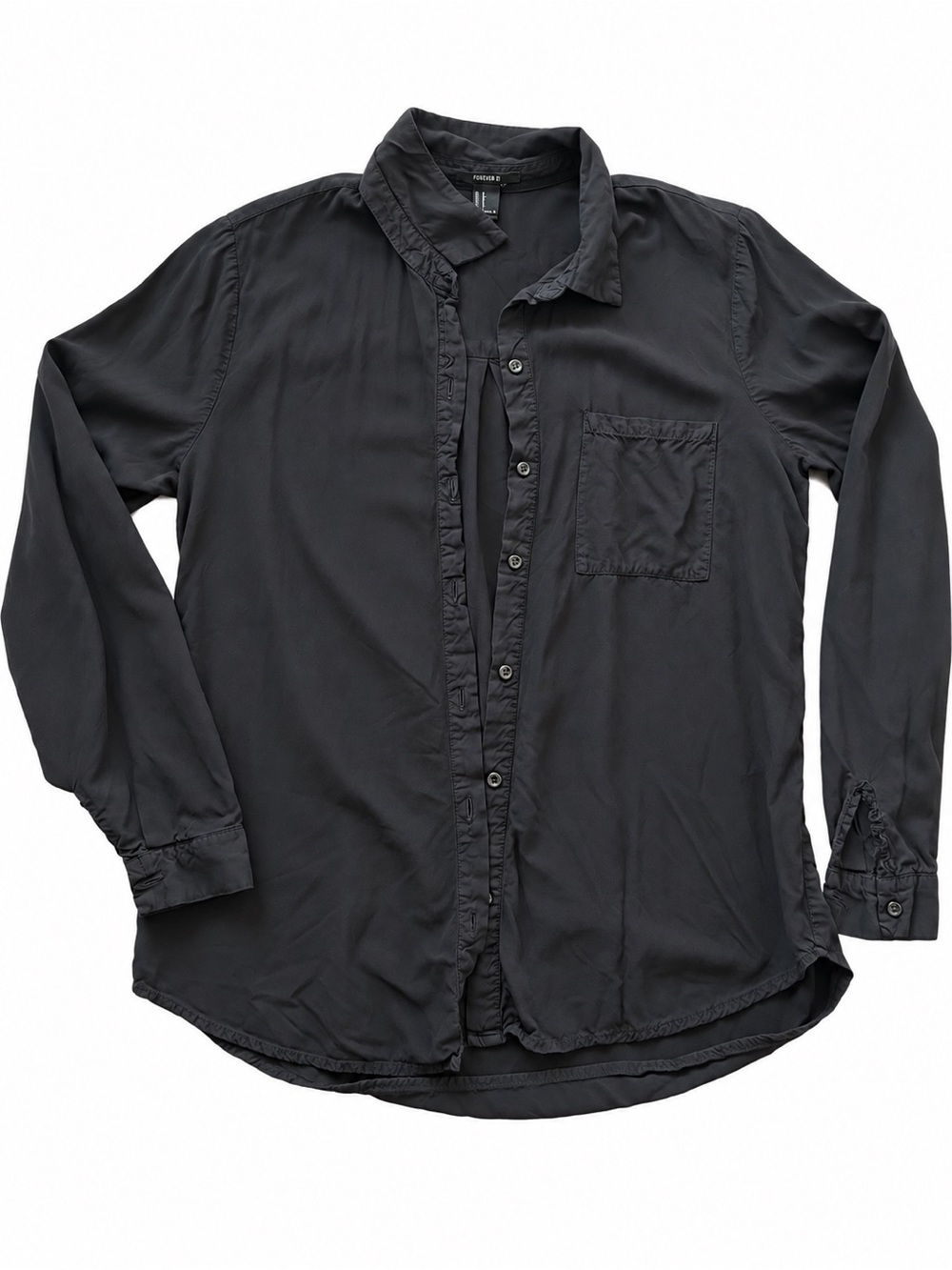 Forever 21 Black Button-Up Shirt – Size Small